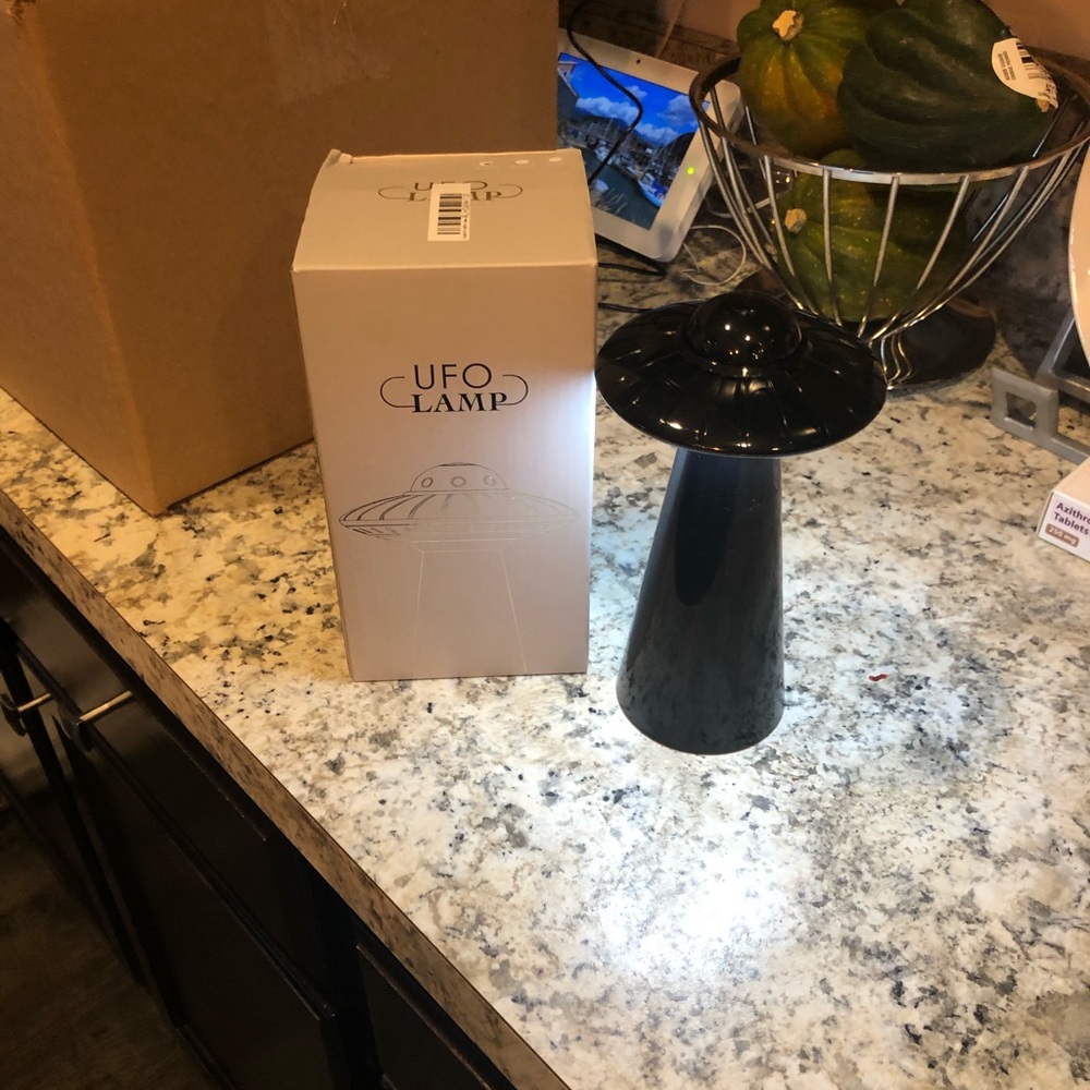 Black UFO lamps